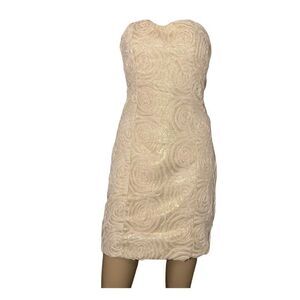 NWT 2B. Rych strapless roses dress